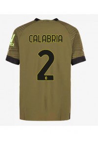 AC Milan Davide Calabria #2 Fotballdrakt Tredje Klær 2022-23 Korte ermer